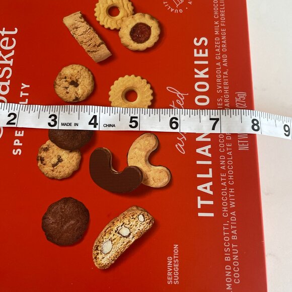 Empty Large Italian Cookie Candy Tin Rectangular Shape - Picture 7 of 8